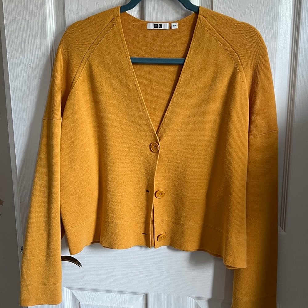 Uniqlo Mustard Yellow Cardigan